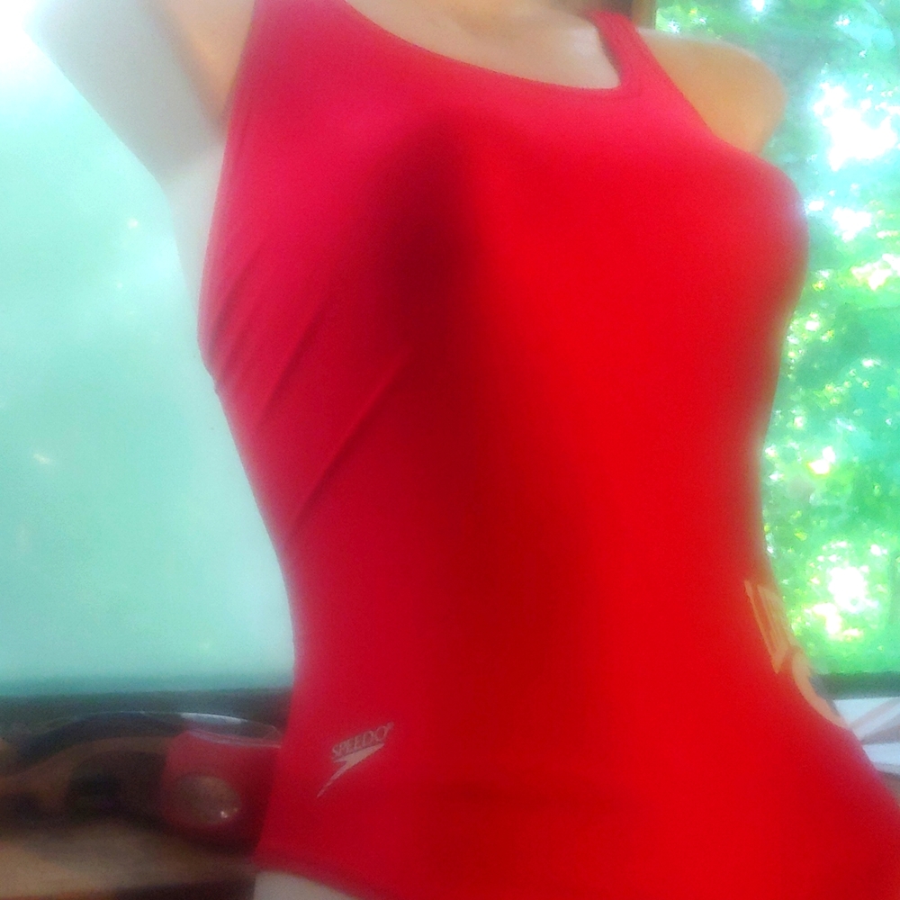 Red lifeguard swimsuit 4/28 small